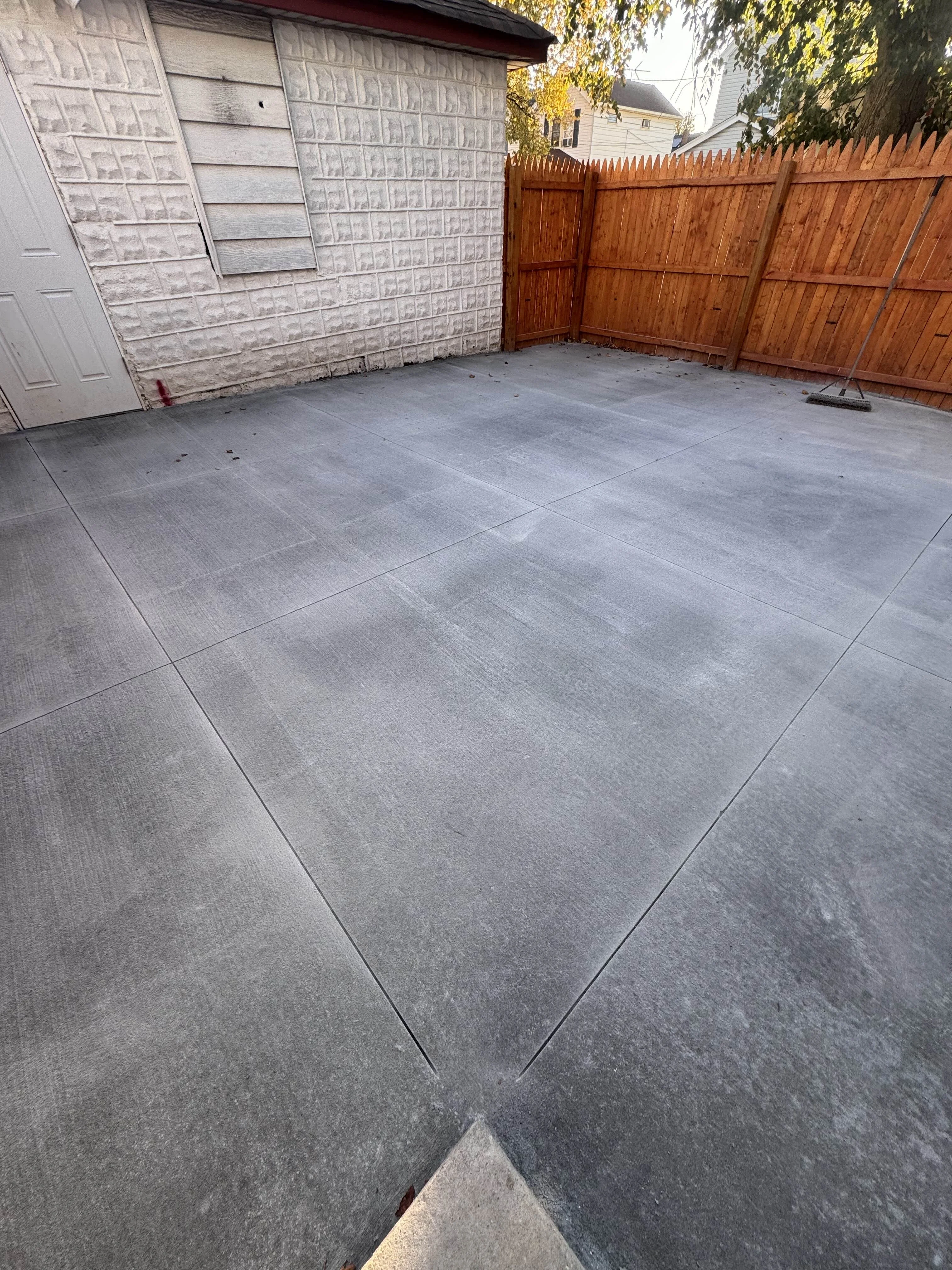 Large concrete pad installation in New York City